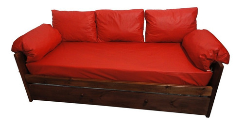 Divan Cama 1pza + Carrito, Colchones, Almohadones Y Funda