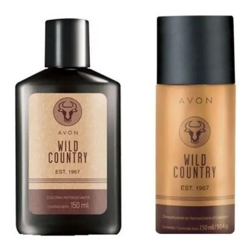 Wild Country Avon Fragancia Masculina Set Colonia Y Des. 