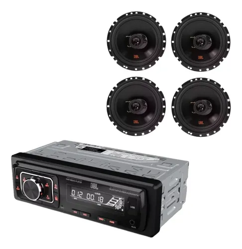 激安通販 Kit 4 Bt/usb Jbl Celebrity Rádio + Triaxial Pol 6 Falantes スタイ・よだれかけ