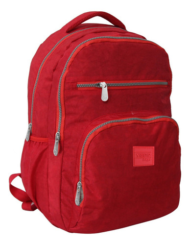 Mochila Em Naylon Tactel Reforçada Escolar Grande Crinkle
