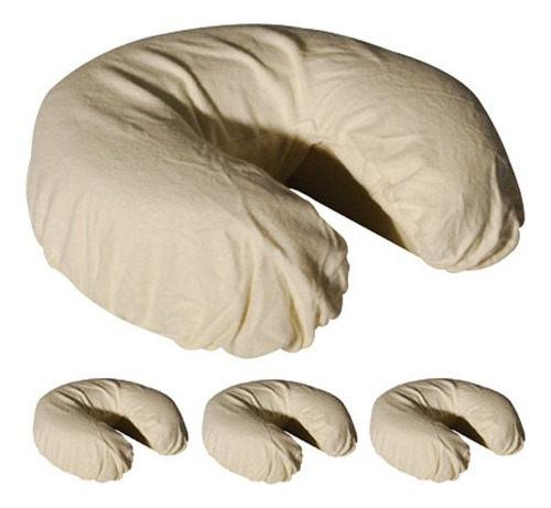 Deluxe Flannel Massage Face Rest Cover Cozies, Incluye 4 Pie