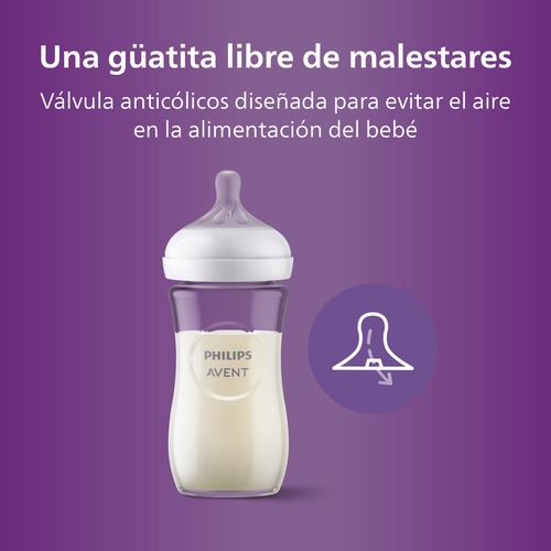 Mamadera Avent Scy933/01 Natural Response 240ml Vidrio