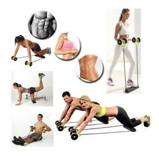 Abdominales de entrenamiento de pesas para la cintura fitness roller doble P8V5