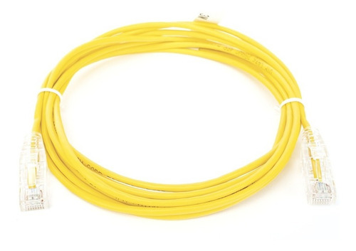 Patch Cord Cable De Parcheo Slim Utp Cat6 3 M Amarillo