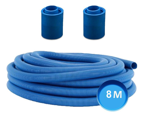 Mangueira 8m 25mm Para Piscinas Intex Inflavel + Ponteiras