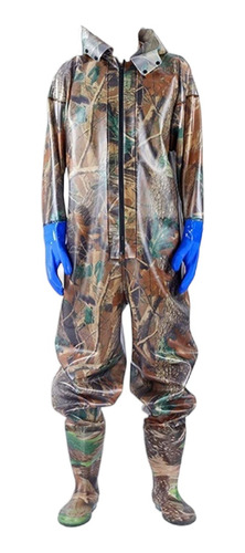 Wader Completo Camuflado Pecho Ajustable Botas Altas Wd7