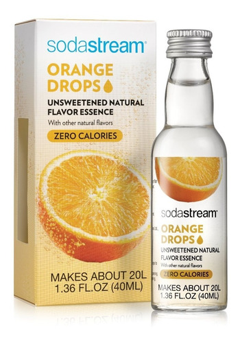 Sodastream Esencia Naranja Sabor Natural, 40 Ml, 1 Botella
