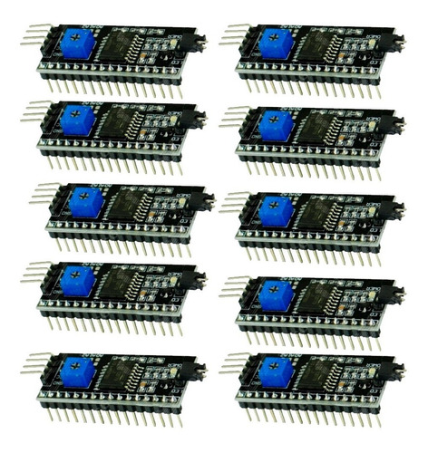 10 Pzs Interfaz De Conversion I2c Para Lcd 1602 2004 Arduino