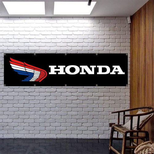 Vagair Bandera Negra Compatible Con Honda Wings Garage Works