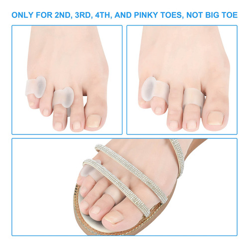 Separadores De Dedos De Los Pies, Protector De Dedos De Gel
