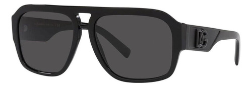 Anteojos de sol Dolce & Gabbana DG4403 501/87 Estandar, diseño Dolce & Gabbana, color negro con marco de metal color negro, lente negra de policarbonato clásica, varilla de metal