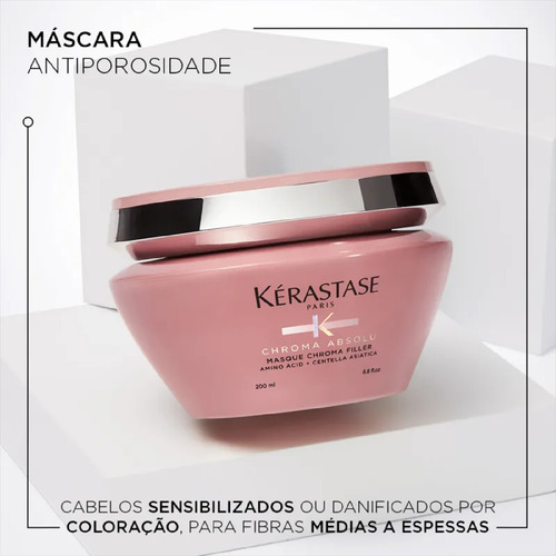 Kit Shampoo + Máscara + Óleo Refilável Chroma Absolu
