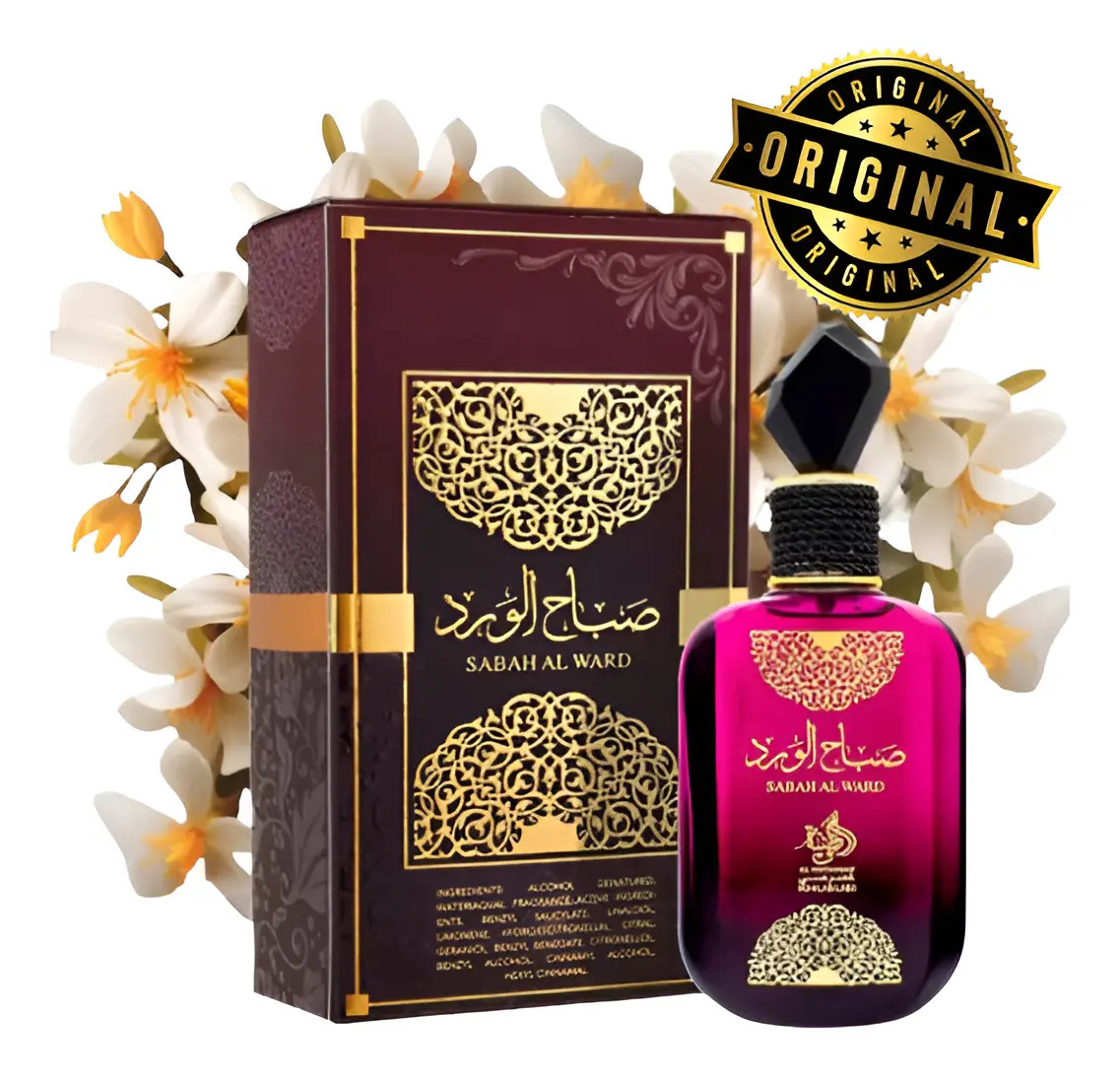 Perfume árabe feminino Sabah Al Ward Al Wataniah Edp 100ml Full