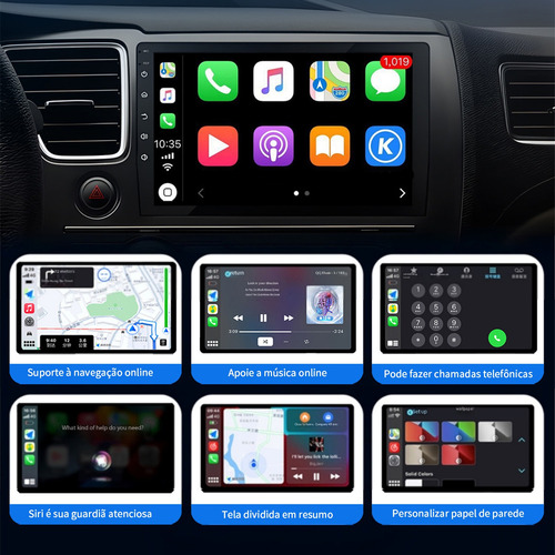 Carplay Sem Fio Mini - Conexão Estável, Siri & Mapas Online