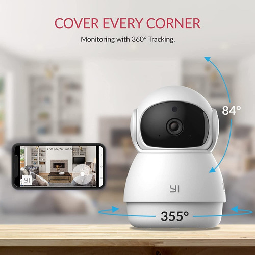 Imagen 3 de 9 de Cámara Monitor Para Bebé Wifi Dome Nocturna Altavoz Yi 1080p