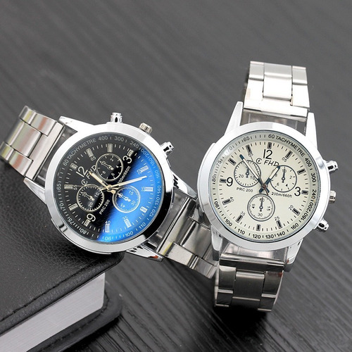 Relógio Pulso Analogico Aço Inox Masculino Social Oferta