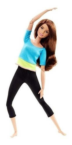 Imagem 3 de 7 de Barbie Feita Para Mexer Top Turquesa Morena Ms Sj