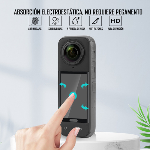 Cristal Templado Protección 3 Piezas Para Insta360 X5 X4