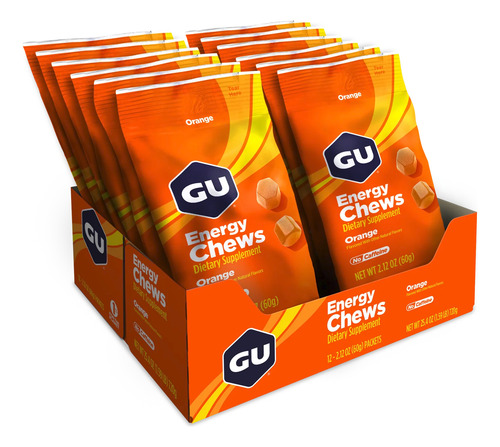 Gu Energy Chews Naranja- Gomitas Energéticas