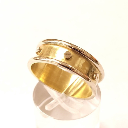 Imagen 6 de 8 de Anillo 2 Oros 18kts Cartier 4,6grs N°18 0,7cm Ancho Brumat