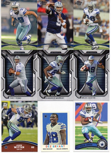 2011-13 Topps- Tony Romo Dez Bryant Austin Witten ( 9 ) Lote