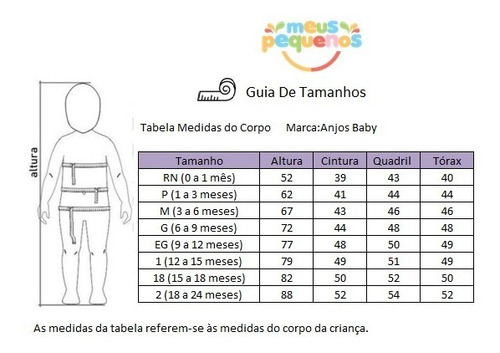 Imagem 10 de 10 de Salopete Para Bebê Menina - Anjos Baby