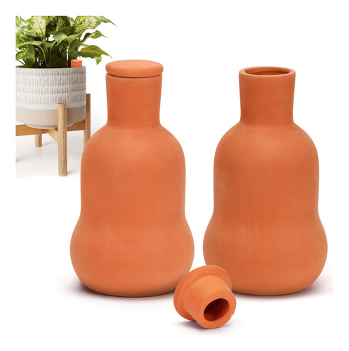 Maceta Terracota Con Tapa Riego Automático Jp01285 Mmg