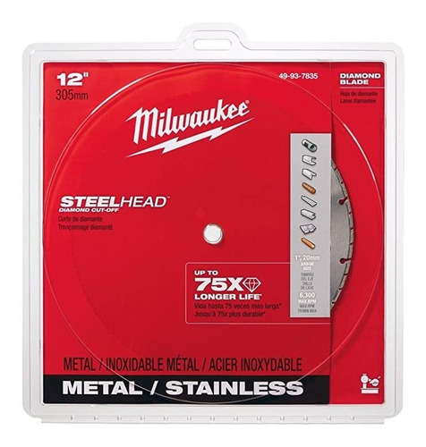 Disco 12  Steelhead Para Corte En Metal Milwaukee 49937835