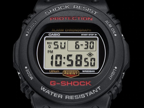 Imagem 3 de 5 de Relógio G-shock Revival Dw-5750e-1dr