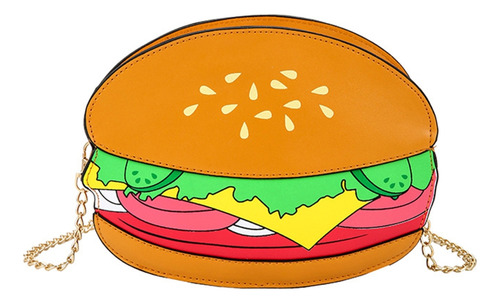 (a) Bolso De Hombro Tipo Hamburguesa Para Mujeres Y Niñas Co