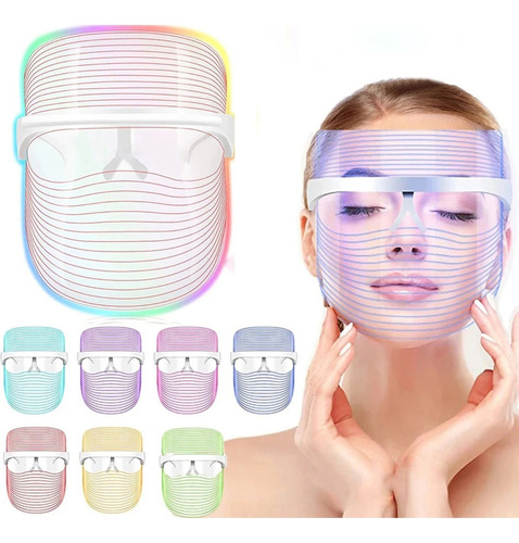 2024 Máscara Facial Antiarrugas Con Terapia De Luz Led