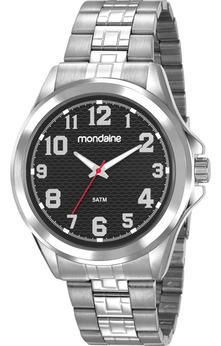 Relógio Mondaine Masculino Analógico Prata 83456g0mvne1