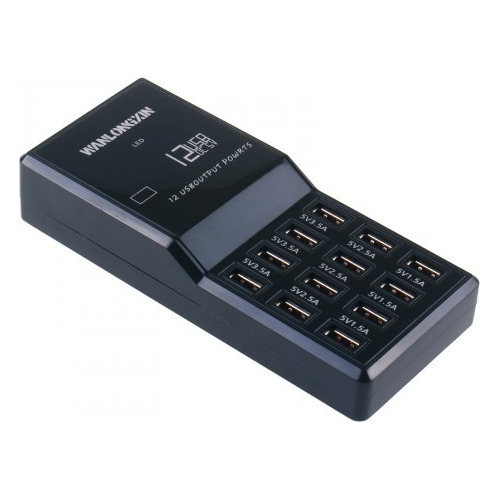 Carregador Rapido Inteligente 12 Portas 12v Usb, 1.5a-5a