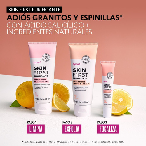 Imagen 5 de 6 de Limpiadora Facial En Gel Skin First - Cyzone