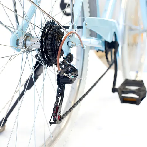 Bicicleta De Paseo R26 Randers BKE-726 Shimano Celeste Aluminio
