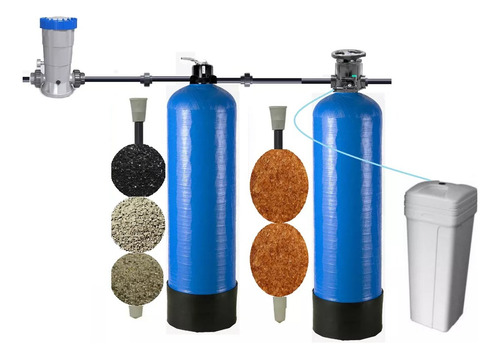 Sistema Filtros Água Amônia Ferro Cálcio Magnésio Gbf4m3h