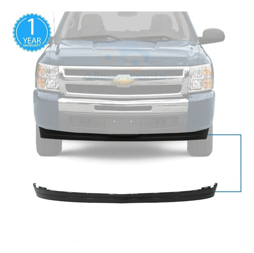 Imagen 4 de 4 de Spoiler Inferior Babero Parachoque Chevrolet Silverado 07/14