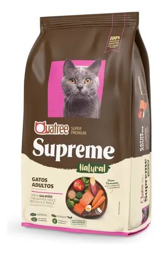 Ração Quatree Supreme Gatos Adultos Salmão Batata Doce 10,1kg - foto 1