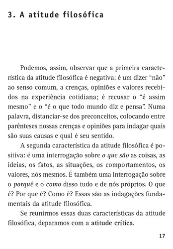 Boas-vindas à filosofia, de Chaui, Marilena. Coleção Filosofia – O prazer do pensar Editorial Editora Wmf Martins Fontes Ltda, capa mole em português, 2010