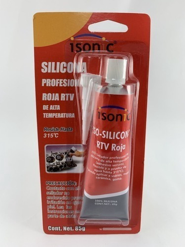 Silicon Profesional Rtc Alta Temperatura(351º)rojo(85g)isoni