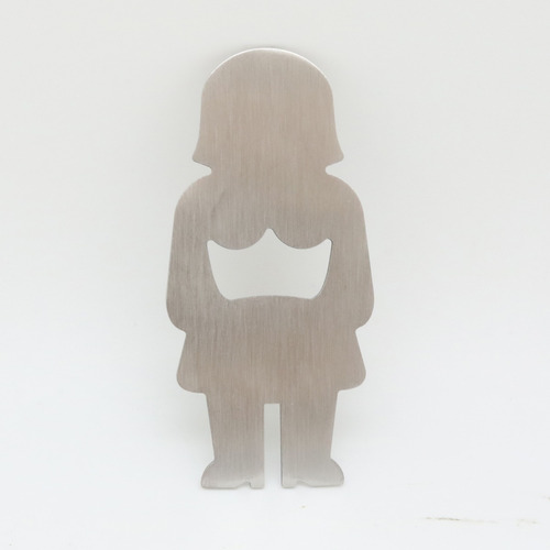 Imagen 2 de 3 de Destapador Forma Hombre Y Mujer Acero Inoxidable