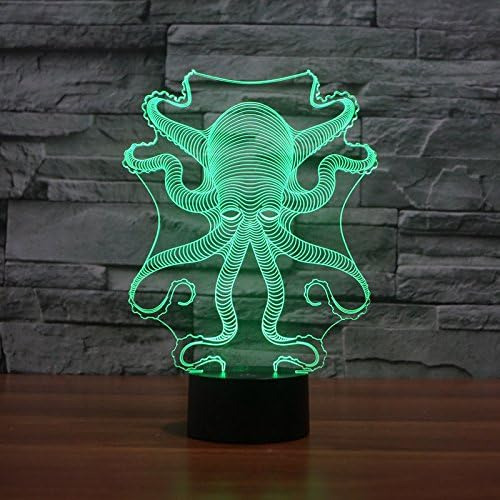 Superniudb Octopus Shape 3d Led Nightlight 7 Descripción De