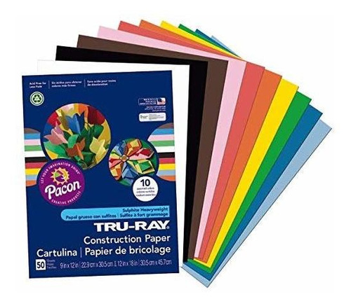 Tru-ray Papel De Construcción De 9 X 12 Pulgadas, 50 Hojas