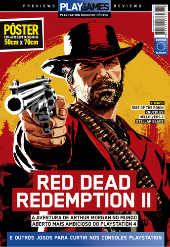 Superpôster Playgames - Red Dead Redemption 2 - Arte B, De Editora Europa. Editorial Europa, Capa Mole, Edição 2024-06-24 00:00:00 Em Português
