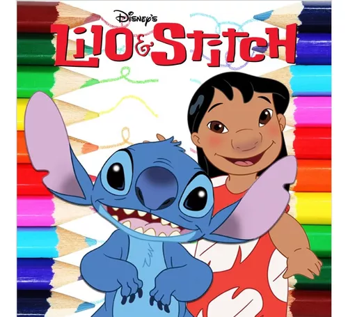 50 Desenhos Para Pintar E Colorir Lilo E Stitch - Folha A4 Inteira! 1 Por  Folha! - #0124