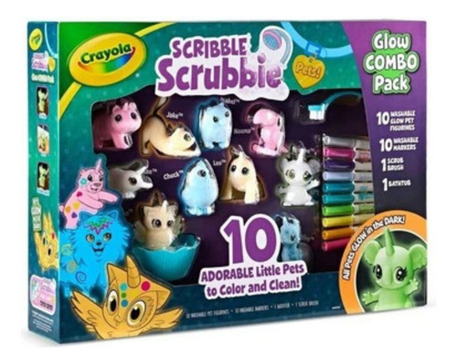 Crayola Scribble Scrubbies Glow Combo Pack Lavables