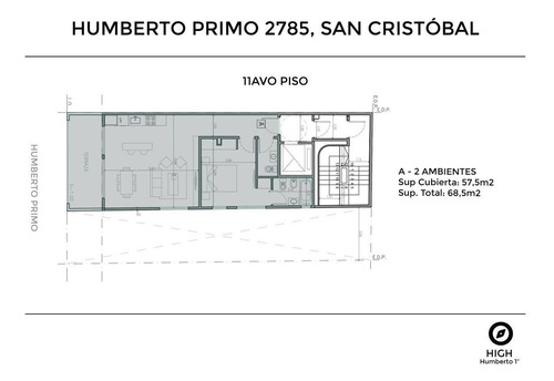 Imagen 7 de 18 de Departamento - Monoambiente Divisible Al Frente Con Balcón - San Cristóbal