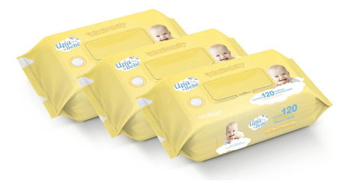 Kit 3 Toalhinhas Umedecidas Upa Bebê Lenços Atacado Barato