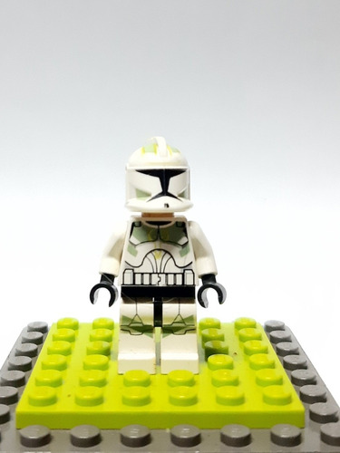 Lego Minifigura Original Clone Trooper Verde Horn Star Wars