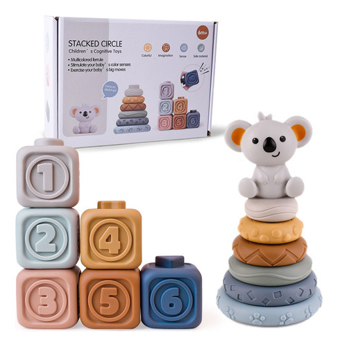 Baby Puzzle Building Blocks Juguetes De Goma Blanda